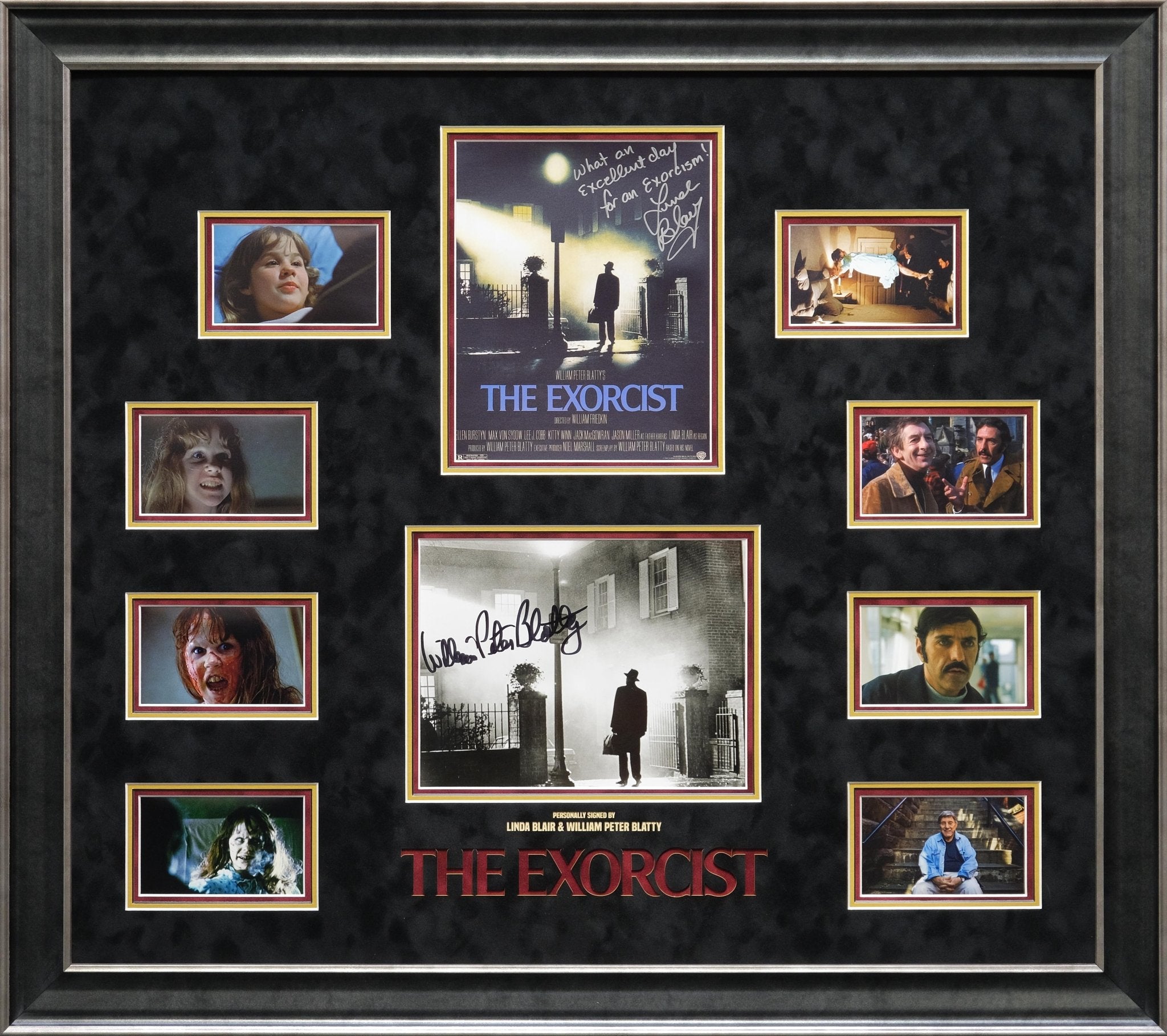 The Exorcist Signed Photograph by Blair and Blatty Framed Display - Memorabilia Framers Shop